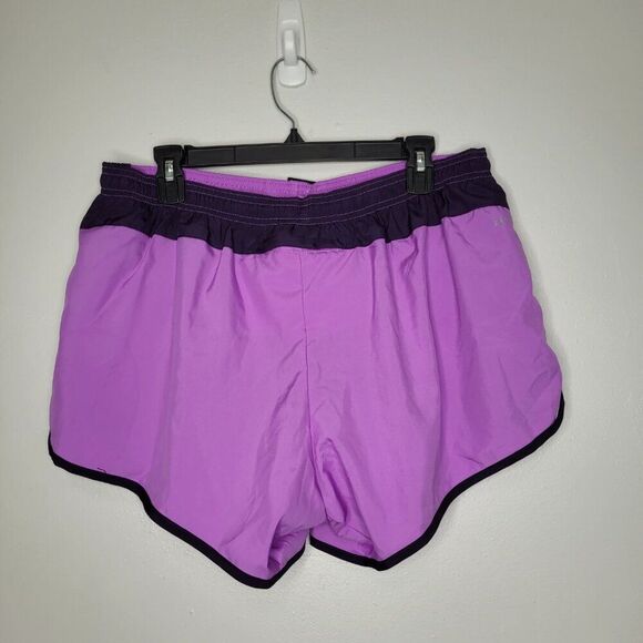 Nike Dri fit purple black pull on shorts lined running workout shorts size xl - Picture 2 of 8